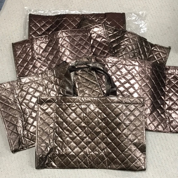 Joy Mangano Bags Joy Mangano Quilted Shopping Tote Ste Of 6 Poshmark